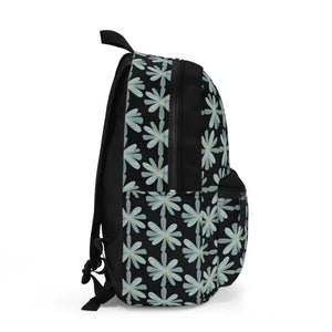 Blue Flowers Backpack - Trendy Women’s Fashion Style - Dipaliz - one Size - Backpacks