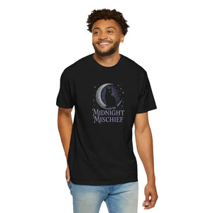 Midnight Mischief Cat Tee - Moonlit Alley Adventure Style - Dipaliz - T-shirts