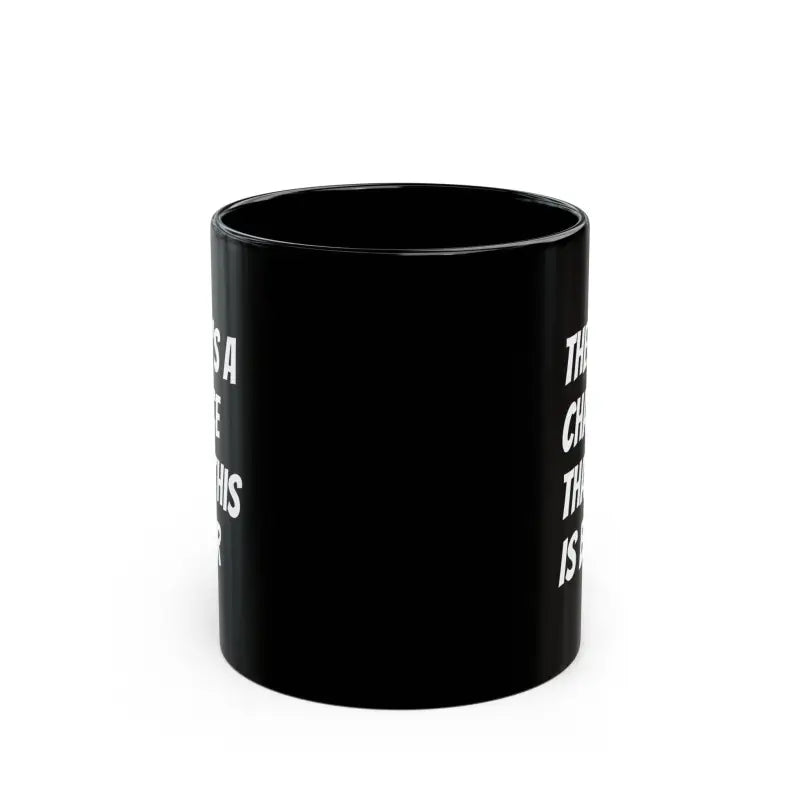 Funny Black Ceramic Mug - is this Secretly Beer?