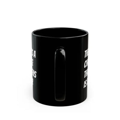 Funny Black Ceramic Mug - is this Secretly Beer?