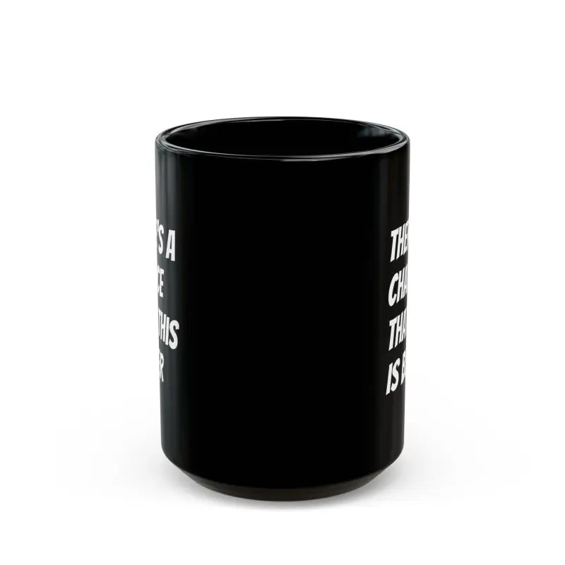 Funny Black Ceramic Mug - is this Secretly Beer?