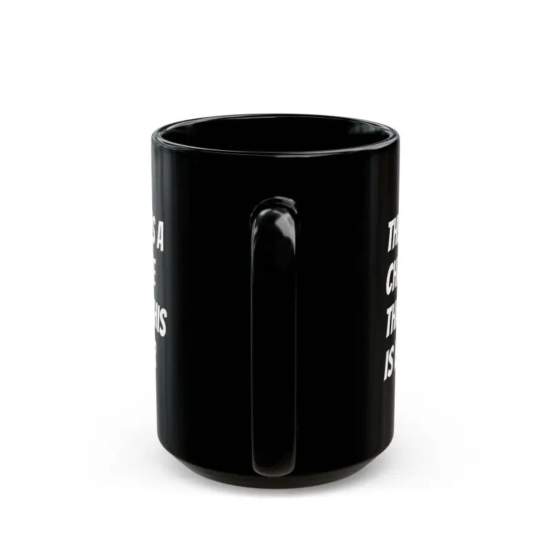 Funny Black Ceramic Mug - is this Secretly Beer?