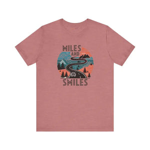 T-shirt - Smiles Unisex Jersey Short Sleeve Tee - Ultimate Comfort - Dipaliz Heather Mauve / s