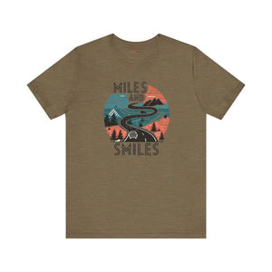 T-shirt - Smiles Unisex Jersey Short Sleeve Tee - Ultimate Comfort - Dipaliz Heather Olive / s