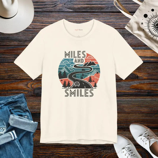 Miles and Smiles Unisex Jersey Short Sleeve Tee - Natural / s T-shirt