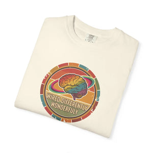 Mindfully Different T-shirt, ?Wired & Wonderfully’ Retro Brain Graphic Tee - T-shirts - m