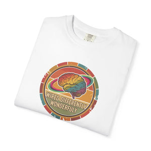 Mindfully Different T-shirt, ?Wired & Wonderfully’ Retro Brain Graphic Tee - T-shirts - m