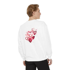 Sweatshirt - Heart Graphic Pullover Oversized Romantic - Dipaliz