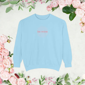 Sweatshirt - Heart Graphic Pullover Oversized Romantic - Dipaliz Chambray / s