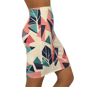 Vibrant Pastel Abstract Women’s Mini Skirt - Dipaliz - Skirts