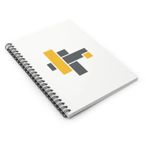 Minimal Yellow Geometric Spiral Notebook 6x8 - Dipaliz - Journals