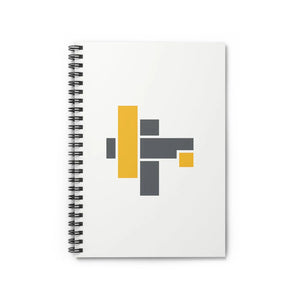 Minimal Yellow Geometric Spiral Notebook 6x8 - Dipaliz - Journals