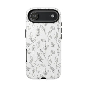 Phone Case - Minimal Leaf Pattern - Protective Botanical Design Dipaliz Iphone 17 Air / Glossy
