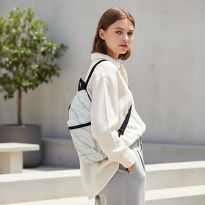 Minimal Marble Print Sling Bag - Lightweight Crossbody - Dipaliz - Cross Body Bags