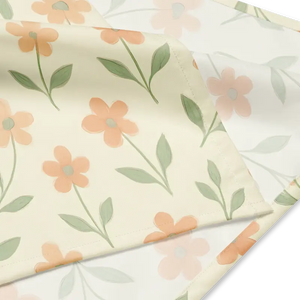 All-over Print Bandana Minimalist Florals Recycled Polyester Dipaliz - Bandanas & Headties