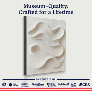 Minimalist Waves Wall Art – Eco Friendly Canvas - Dipaliz - Paintings