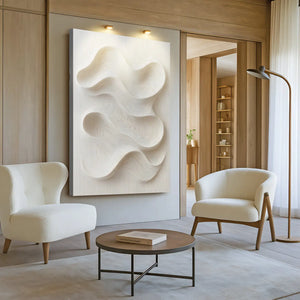 Minimalist Waves Wall Art – Eco Friendly Canvas - Dipaliz - Paintings