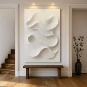 Minimalist Waves Wall Art – Eco Friendly Canvas - Dipaliz - Paintings