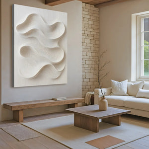 Minimalist Waves Wall Art – Eco Friendly Canvas - Dipaliz - Paintings
