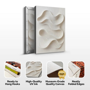 Minimalist Waves Wall Art – Eco Friendly Canvas - Dipaliz - Paintings