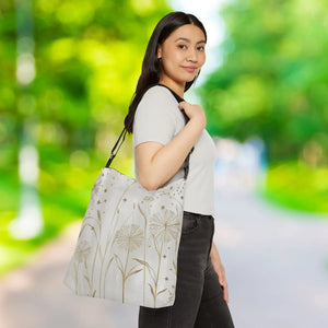 Chic Adjustable Tote Bag - Minimalistic Dandelions - Dipaliz - Bags