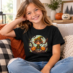 Dipaliz mischievous sprite dogoween kids tee soft halloween - t-shirts