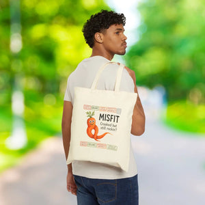 Misfit Organic Cotton Tote - Whimsical Veggie Design - Dipaliz - Shopping Totes
