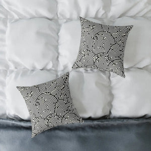 Modern Abstract Pattern Square Pillow Cozy Accent Piece Dipaliz - Throw Pillows