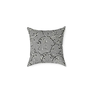 Modern Abstract Pattern Square Pillow Cozy Accent Piece Dipaliz - Throw Pillows
