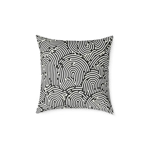 Modern Abstract Pattern Square Pillow Cozy Accent Piece Dipaliz - Throw Pillows