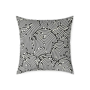 Modern Abstract Pattern Square Pillow Cozy Accent Piece Dipaliz - Throw Pillows