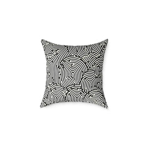 Modern Abstract Pattern Square Pillow Cozy Accent Piece Dipaliz - Throw Pillows
