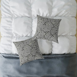 Modern Abstract Pattern Square Pillow Cozy Accent Piece Dipaliz - Throw Pillows