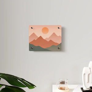 Abstract Sunset Landscape – Modern Acrylic Wall - Dipaliz - Prints