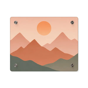 Abstract Sunset Landscape – Modern Acrylic Wall - Dipaliz - Prints