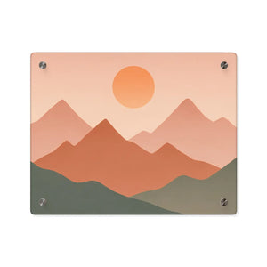 Abstract Sunset Landscape – Modern Acrylic Wall - Dipaliz - Prints