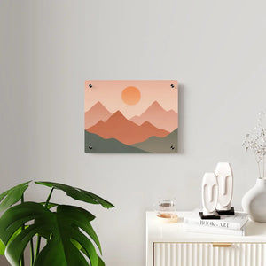 Abstract Sunset Landscape – Modern Acrylic Wall - Dipaliz - Prints