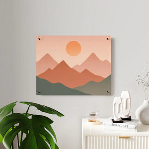 Abstract Sunset Landscape – Modern Acrylic Wall - Dipaliz - Prints