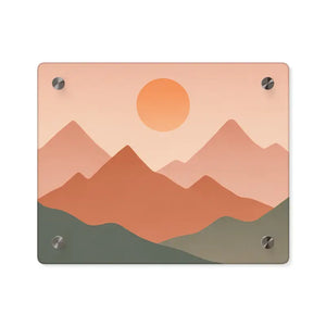 Abstract Sunset Landscape Modern Acrylic Wall Art - Dipaliz - 10″ x 8″ (horizontal) / 0.25’’ - Prints