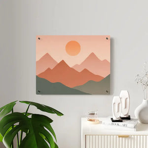 Abstract Sunset Landscape Modern Acrylic Wall Art - Dipaliz - 20″ x 16″ (horizontal) / 0.25’’ - Prints