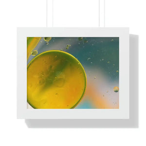 Framed Horizontal Poster Abstract Circles Bold Modern Art by Dipaliz - 14″ x 11″ / White - Posters Prints & Visual