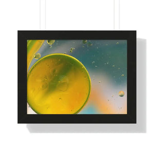 Framed Horizontal Poster Abstract Circles Bold Modern Art by Dipaliz - 16″ x 12″ / Black - Posters Prints & Visual