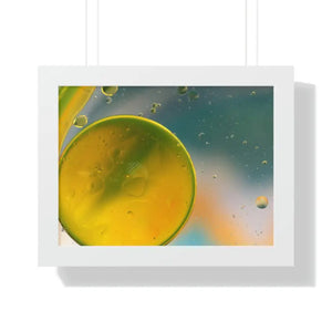 Framed Horizontal Poster Abstract Circles Bold Modern Art by Dipaliz - 16″ x 12″ / White - Posters Prints & Visual