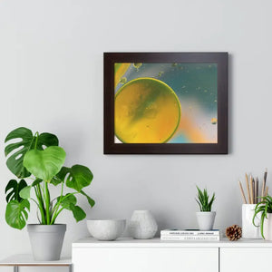 Framed Horizontal Poster Abstract Circles Bold Modern Art by Dipaliz - Posters Prints & Visual Artwork