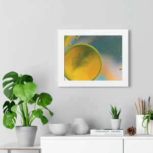 Framed Horizontal Poster Abstract Circles Bold Modern Art by Dipaliz - Posters Prints & Visual Artwork