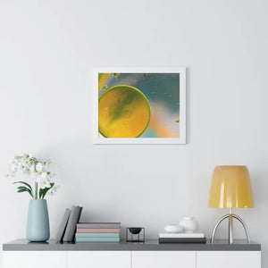 Framed Horizontal Poster Abstract Circles Bold Modern Art by Dipaliz - Posters Prints & Visual Artwork