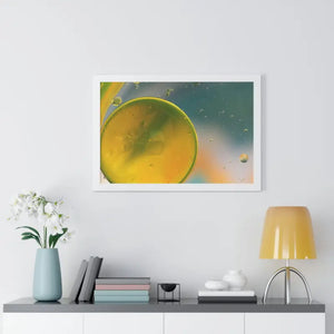 Framed Horizontal Poster Abstract Circles Bold Modern Art by Dipaliz - Posters Prints & Visual Artwork