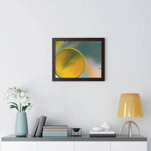 Framed Horizontal Poster Abstract Circles Bold Modern Art by Dipaliz - Posters Prints & Visual Artwork