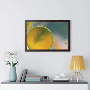 Framed Horizontal Poster Abstract Circles Bold Modern Art by Dipaliz - Posters Prints & Visual Artwork