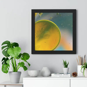 Framed Horizontal Poster Abstract Circles Bold Modern Art by Dipaliz - Posters Prints & Visual Artwork